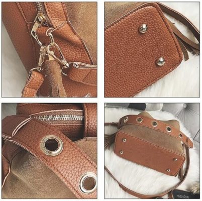 brown handbag things