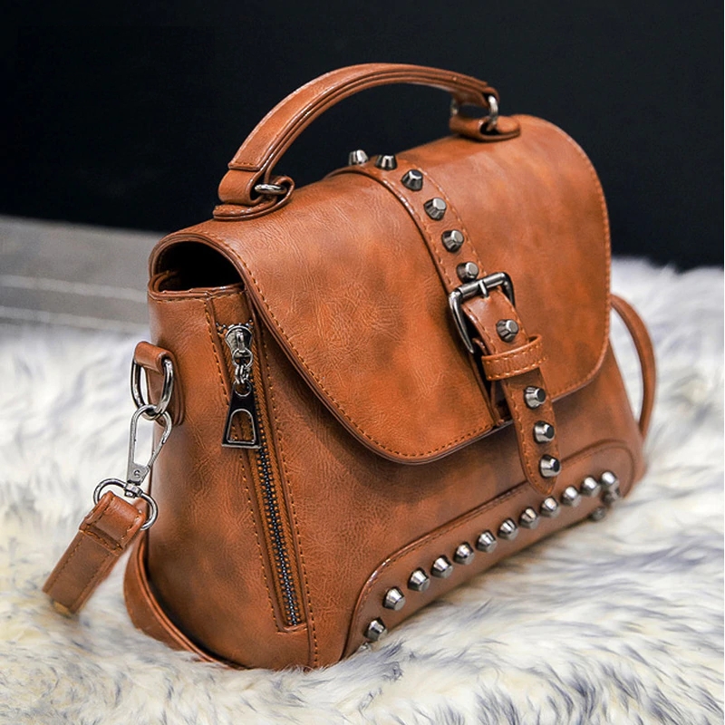 Women's Vintage Leather Shoulder Bag Bagstro